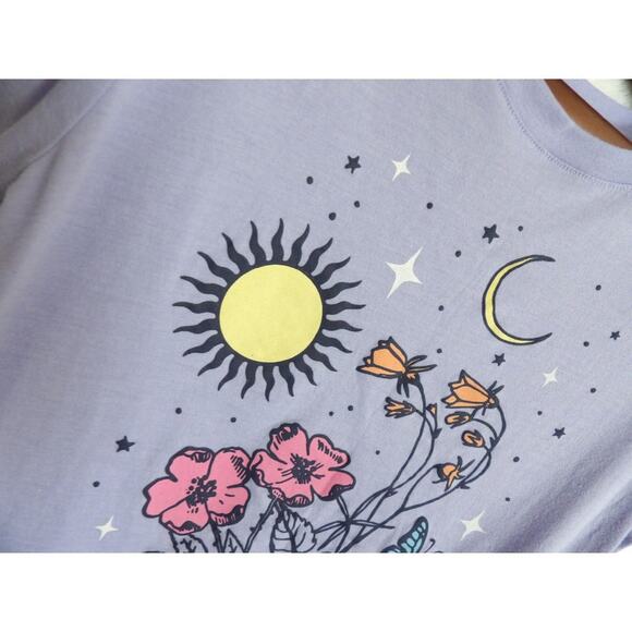 Aeropostale Celestial Floral Graphic Tee Slim Fit | Juniors XL - Picture 9 of 9